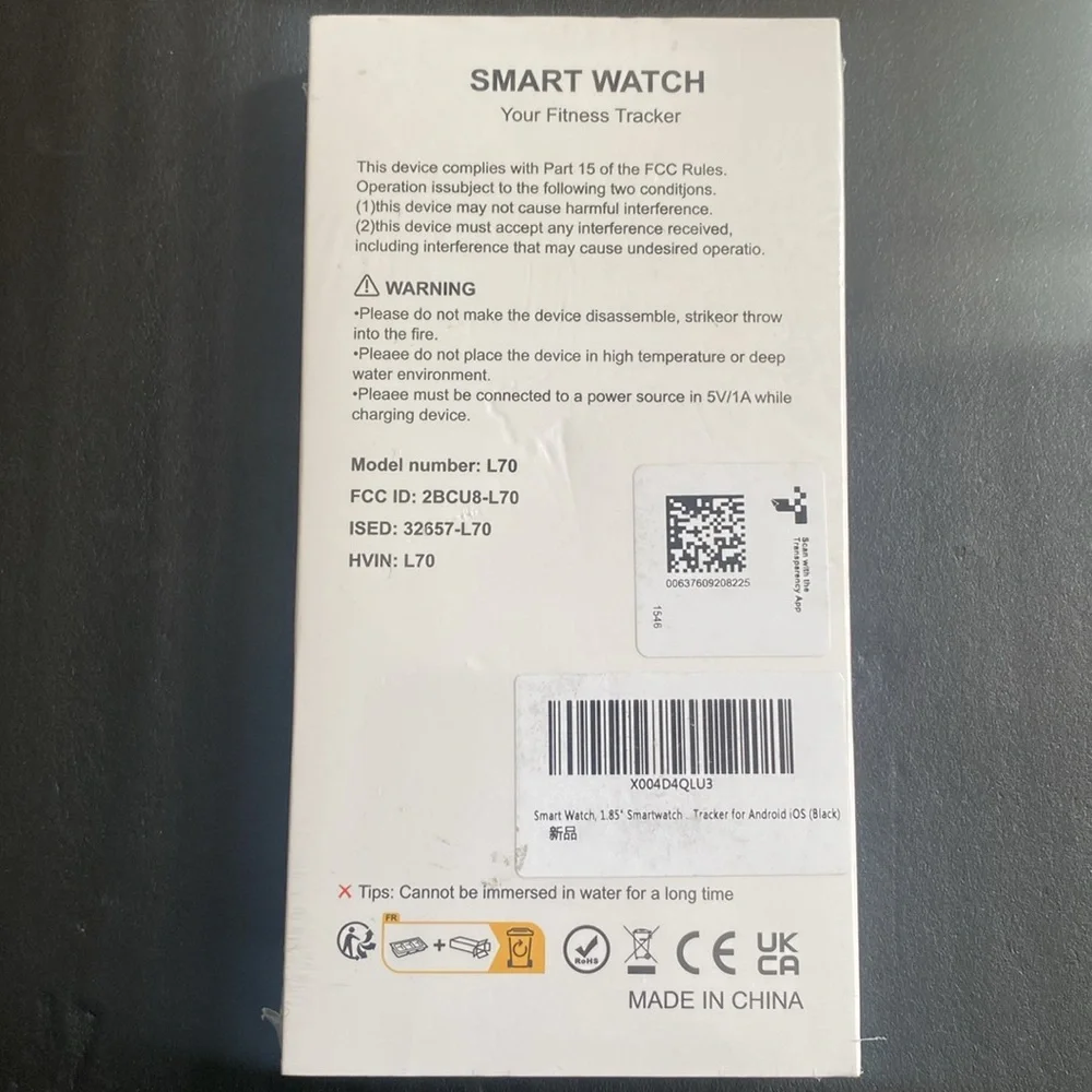 Smart‎ Watch, 1.85